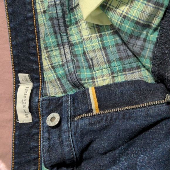 LL Bean Flannel Lined Jeans - Picture 2 of 3